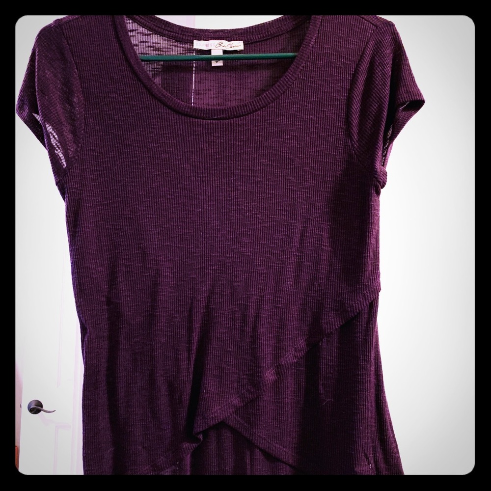 Dark purple express top